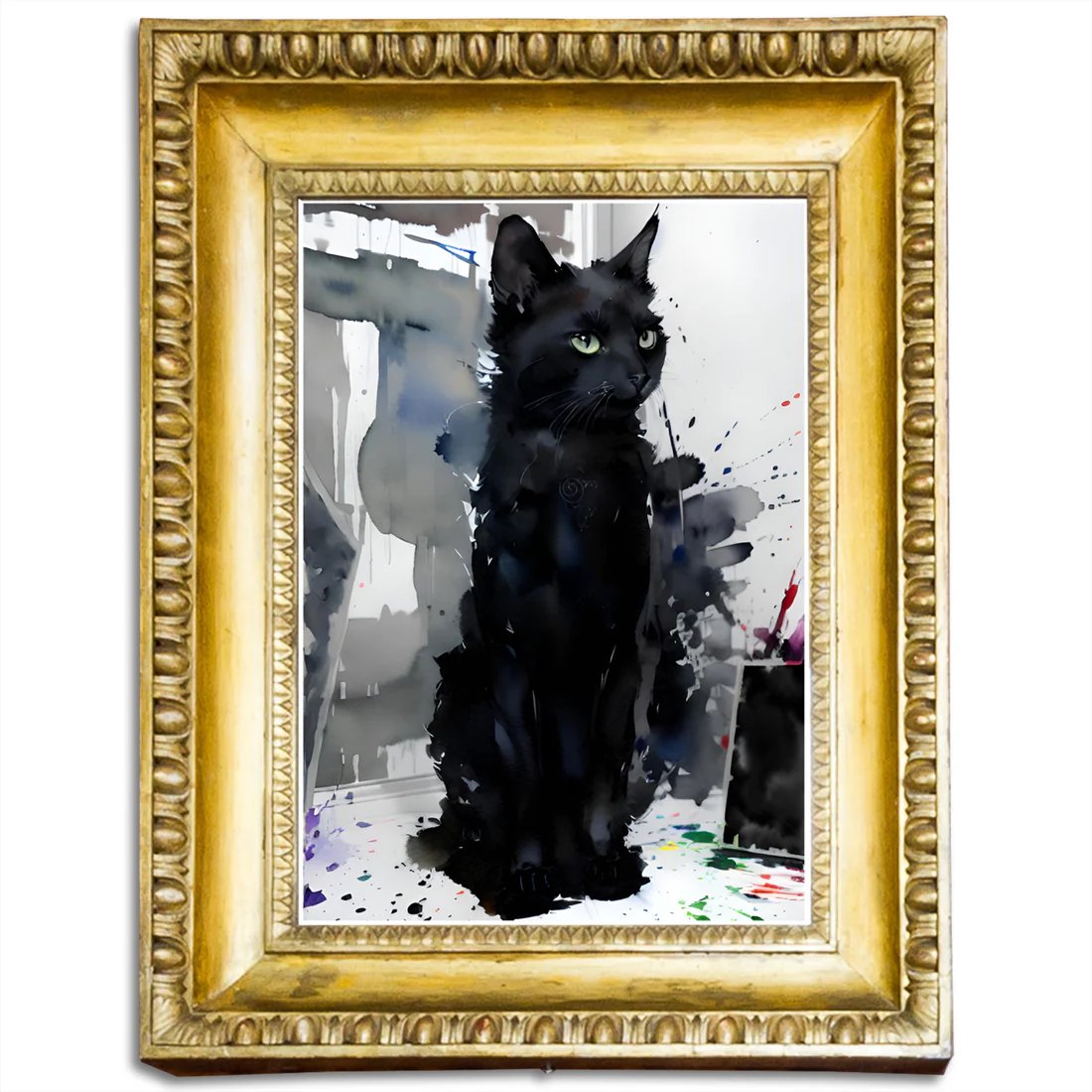 'Rocky' is a beautiful gift for your loved one. This is my wonderful and most loved cat as a model. Perfect #gift for #catlover. #LimitedEdition #print #art #cat artcursor.com/products/rocky