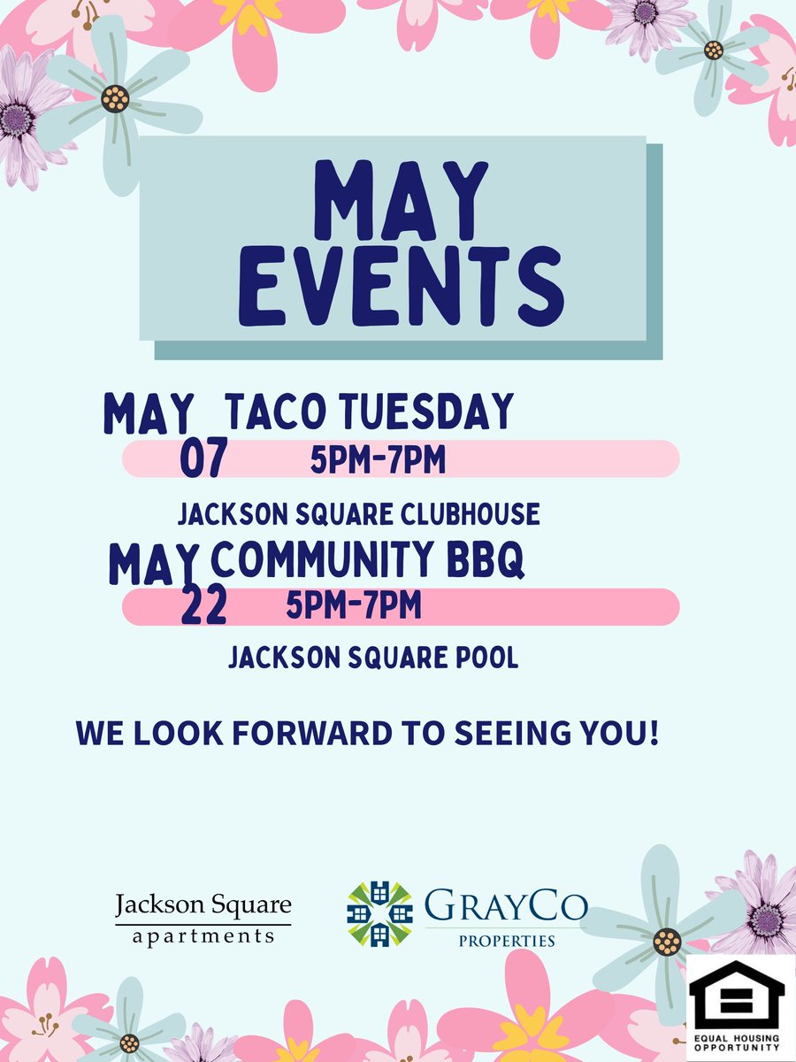 JacksonSquareGA's tweet image. Save the date for a May to remember!