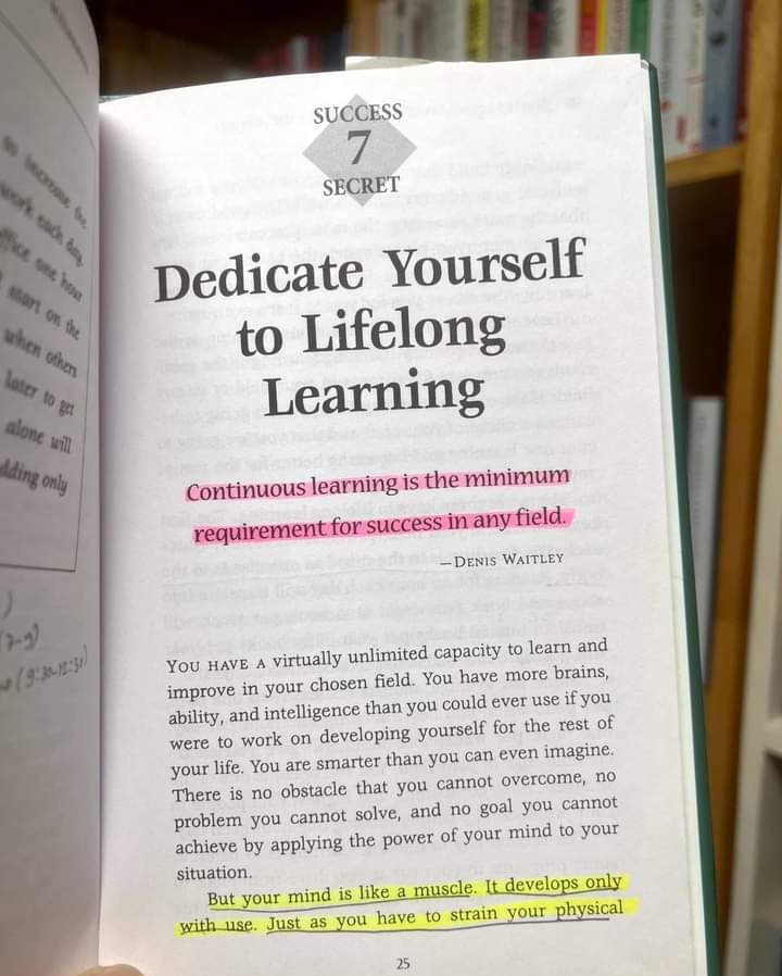 Learning is the lifelong goal!