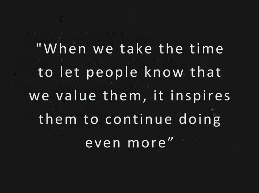 When we take the time to let people know that we value them, it inspires them to continue doing even more. Even more effort, even more dedication, even more excellence. Let's fuel this cycle of inspiration with genuine appreciation. #InspireExcellence #ValueOthers