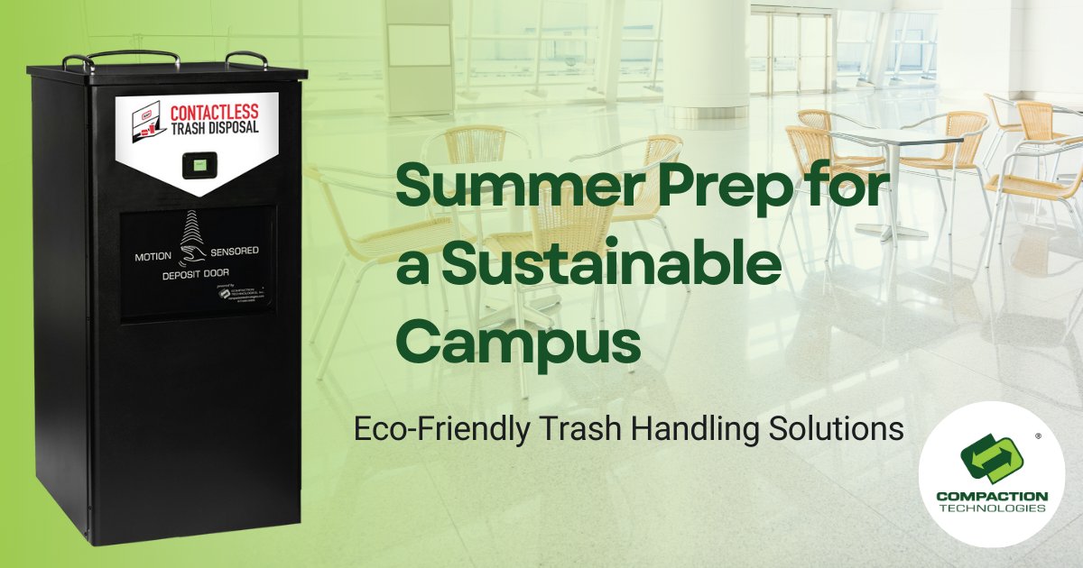 This summer, prepare your campus for a sustainable return. Explore how our ecotrashⓇ solutions minimize trash and maintain cleanliness, making for a greener, happier campus. 🌞🌿 #SustainableCampus #SummerPrep compactiontechnologies.com/cafeterias-and…