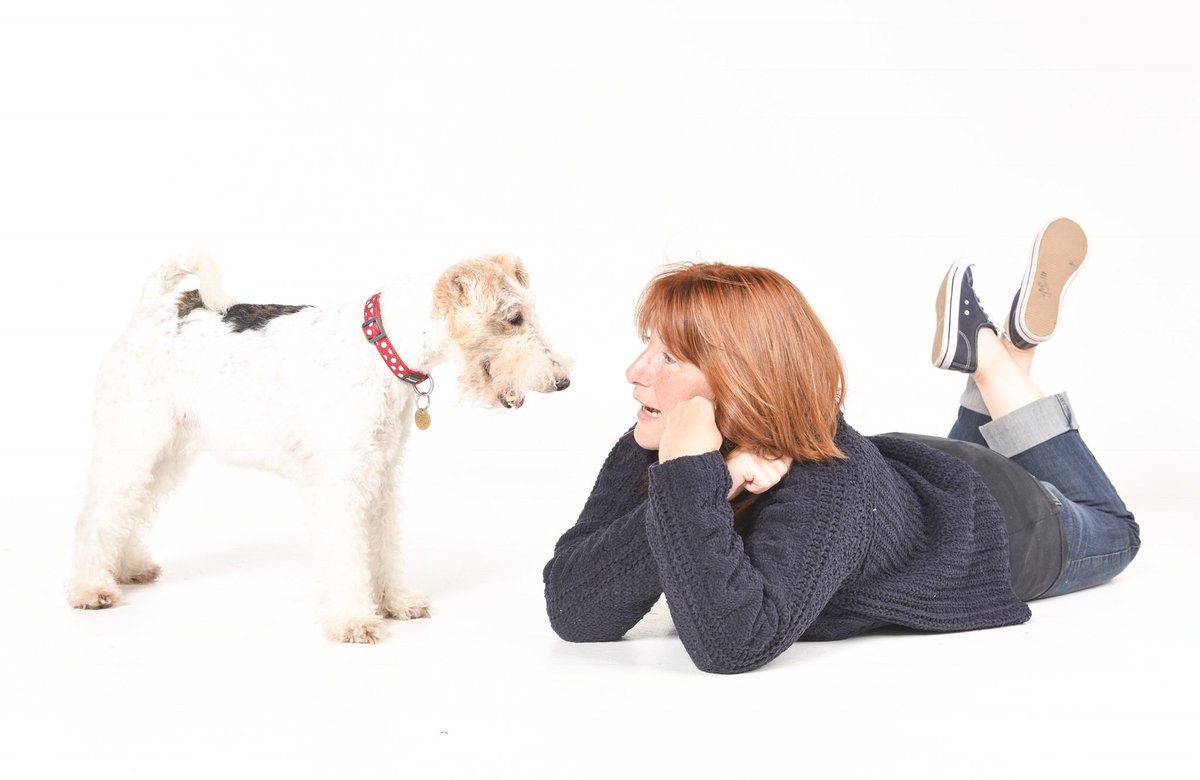 One of my fave pics of Freckles and me …..Girls Talk 😊❤️🐶👩🏻‍🦰