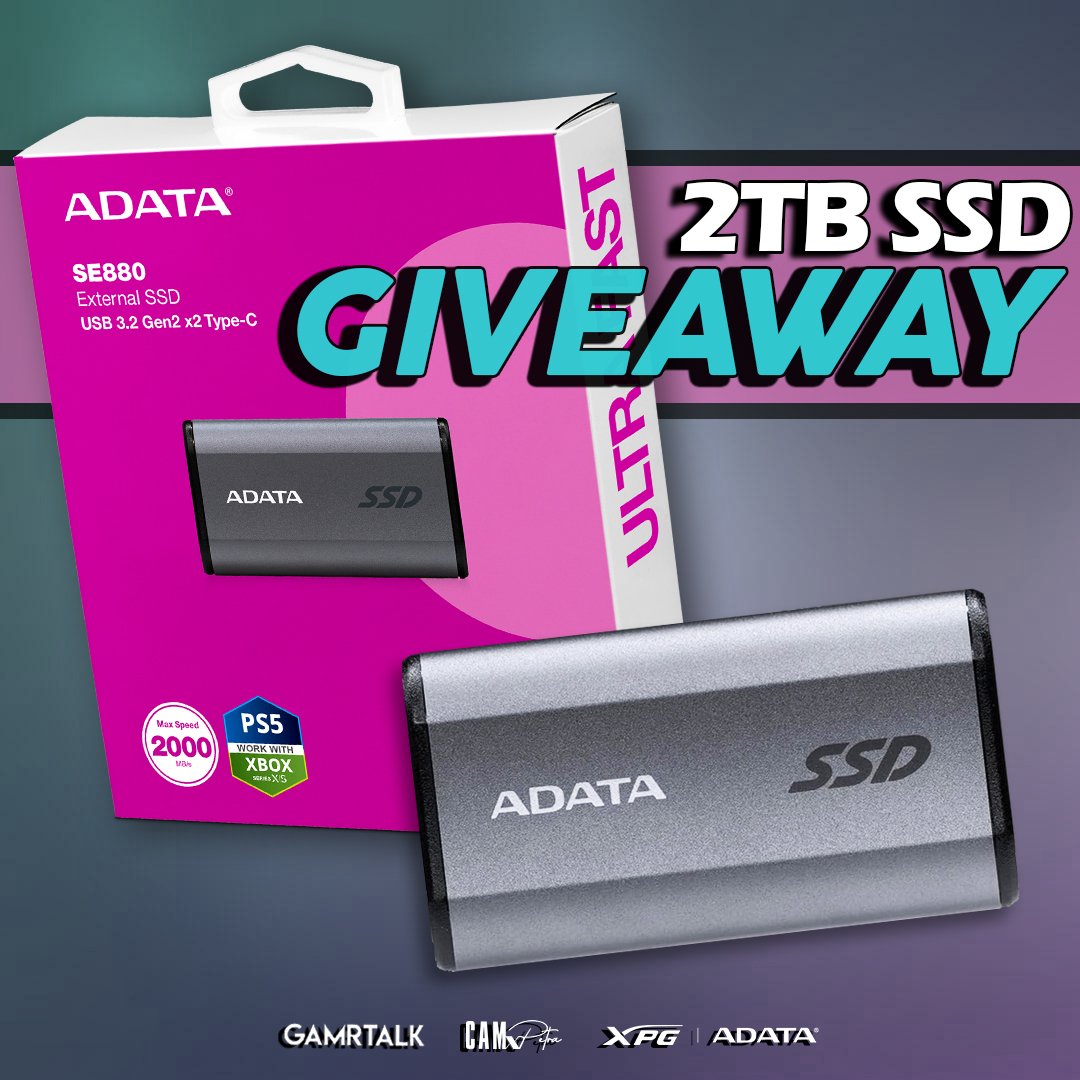 Who wants to win a FREE 2TB PS5/Xbox compatible SSD!? 🥳🥳

✨️How To Enter:

1️⃣ All you have to do is follow: 
@lastofcam
@ADATATechnology
@XPG_NA

2️⃣ Like Post & Tag Some Friends