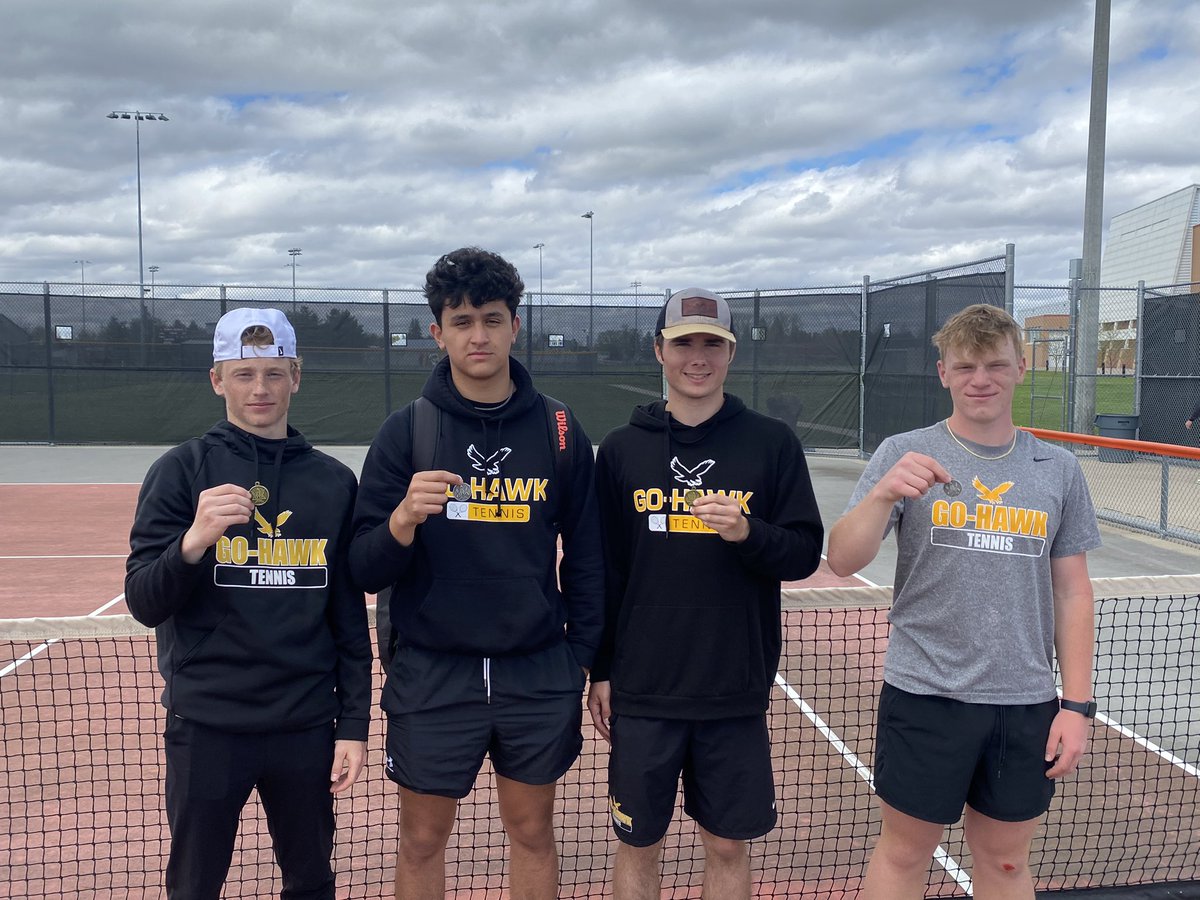 Go-Hawks finish 2nd at NEIC/WAMAC Tourney. Champs at 1st flight doubles, runner ups at 1st and 2nd flight singles. 3rd place in 2nd flight doubles.