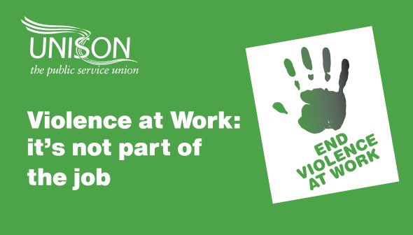 UNISON Health and Safety is calling on members to participate in a survey Verbal or physical abuse, threats, intimidation, discriminatory language - all are forms of violence at work that nobody should have to tolerate Take part in our national survey👉 survey.alchemer.eu/s3/90702770/Vi…