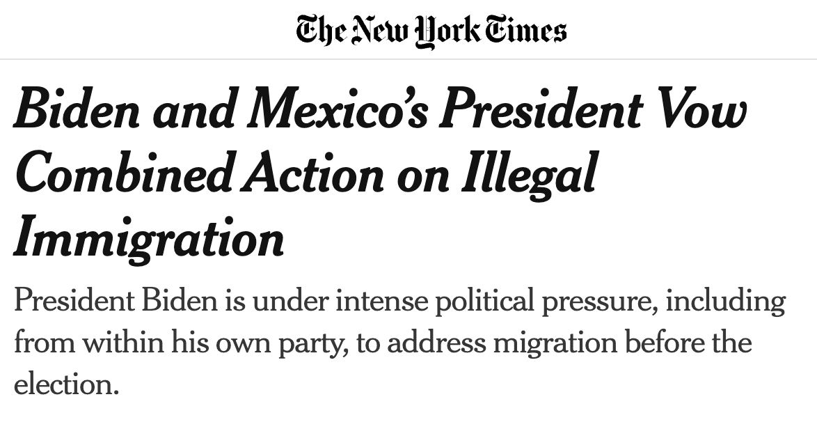 “The president should be looking at tools that have actually reduced unauthorized migration, like his own parole pathways, not another symbolic asylum ban,” — @Arosaflores of @FWDus on today's @nytimes nytimes.com/2024/04/29/us/…