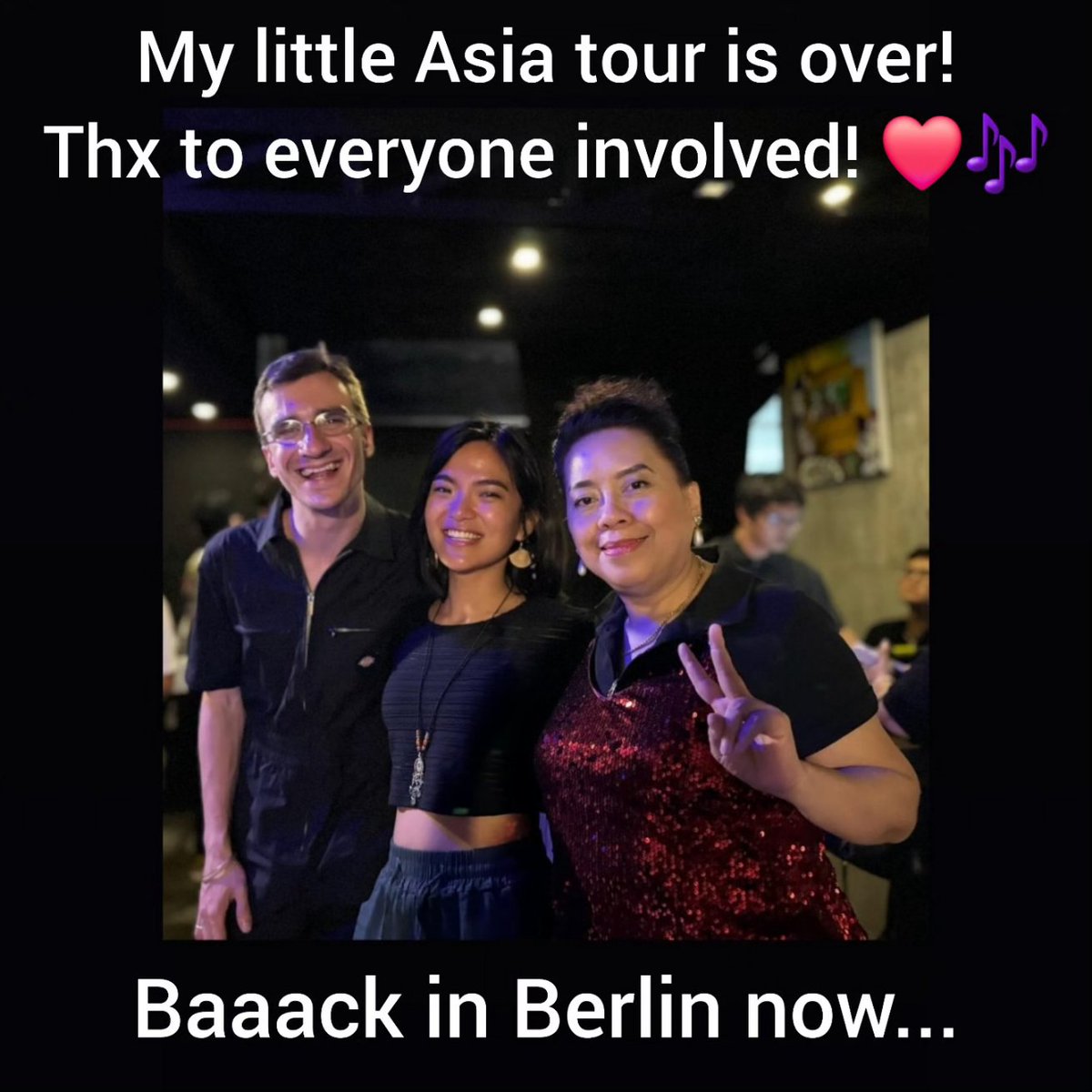 What a lovely weekend at @tagojazz singing with the amazing Lorna Cifra and @jirehcalo ❤️🎶 Two weeks on tour in Taiwan, Japan and Philippines are over. Back to Berlin now to prepare for my record release tour. 

#singer #vocalist #jazzsinger #jazzvocalist #jazzmusician #tour