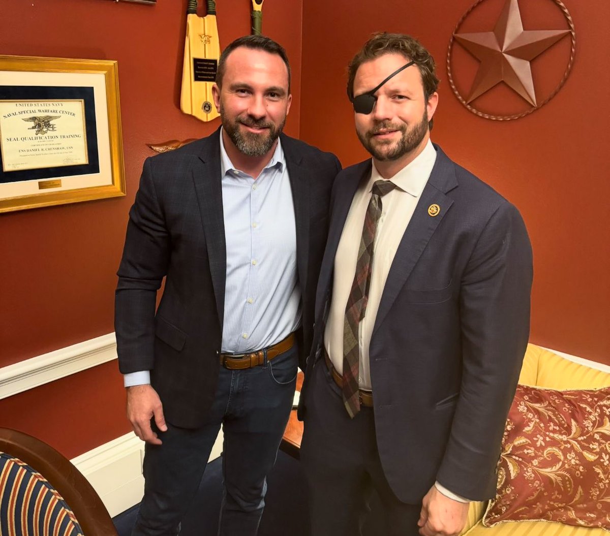 Our CEO <a href="/AustinShamlin/">Austin Shamlin</a> had the incredible opportunity to meet with Representative <a href="/DanCrenshawTX/">Dan Crenshaw</a> to discuss the staggering new human trafficking numbers and the innovative solutions Traverse Project is using to take the fight to these criminal organizations.