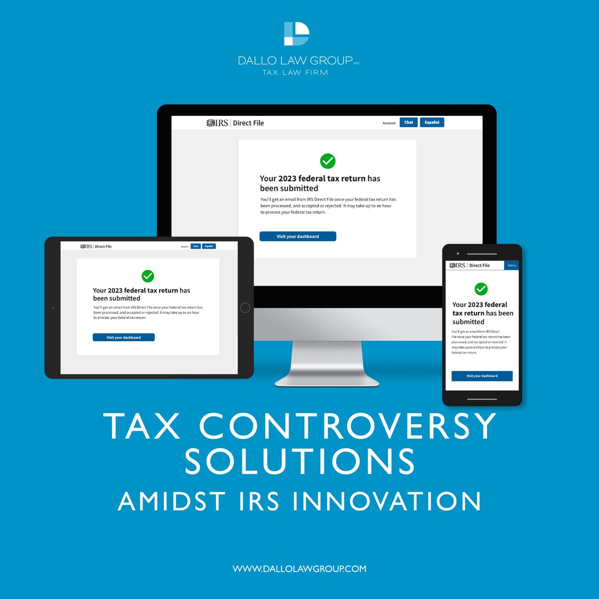 'Discover peace of mind with Dallo Law Group - your trusted experts in tax solutions amidst IRS innovation. #TaxRelief #IRS #PeaceOfMind