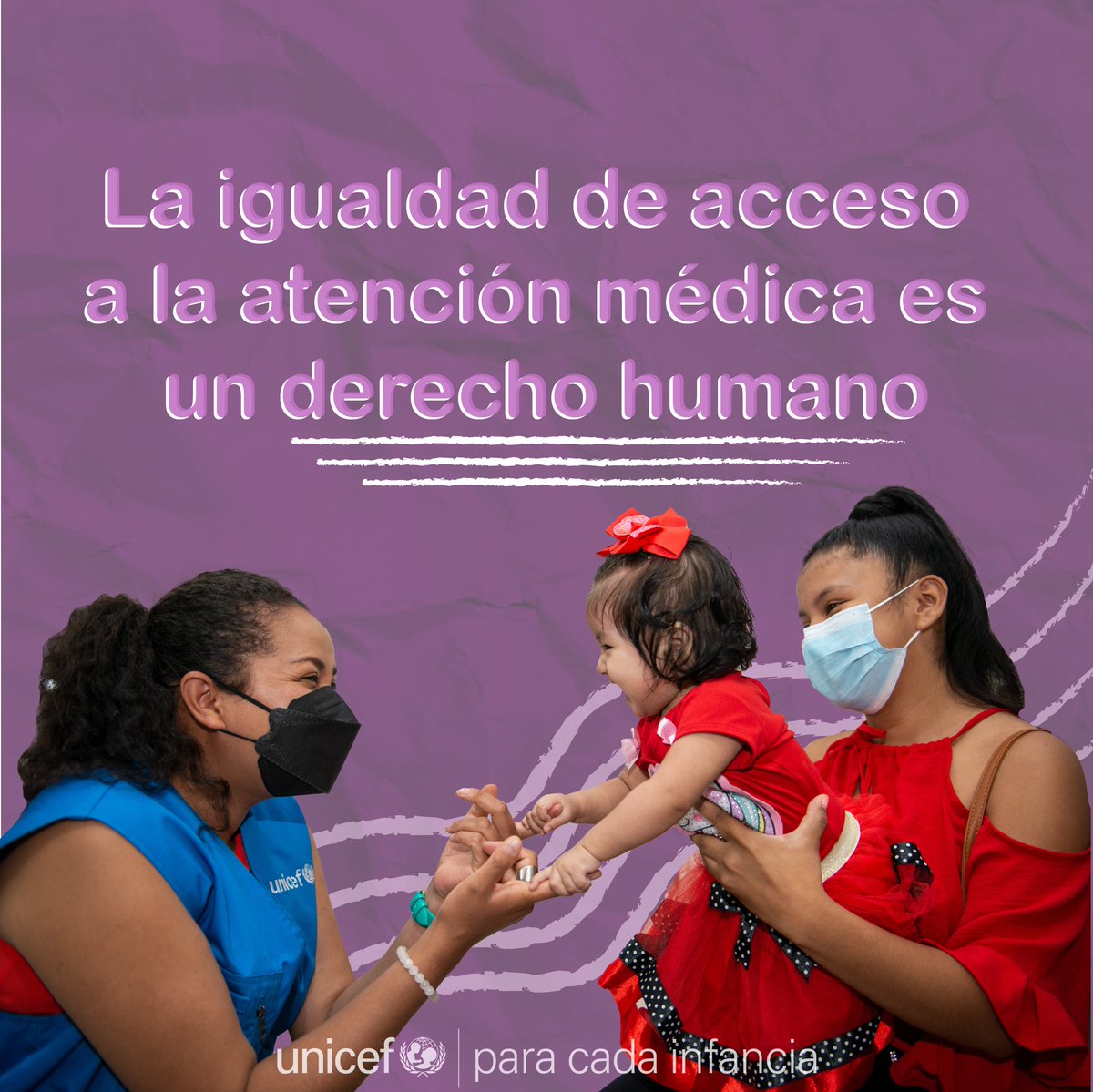 🚨 No importa de dónde venga, cómo se vea, que haga o en qué crea.

🏥 El acceso a la #salud, no debe ser negado a nadie, nunca.

❤️‍🩹 #ParaCadaInfancia, un acceso garantizado a la atención médica.