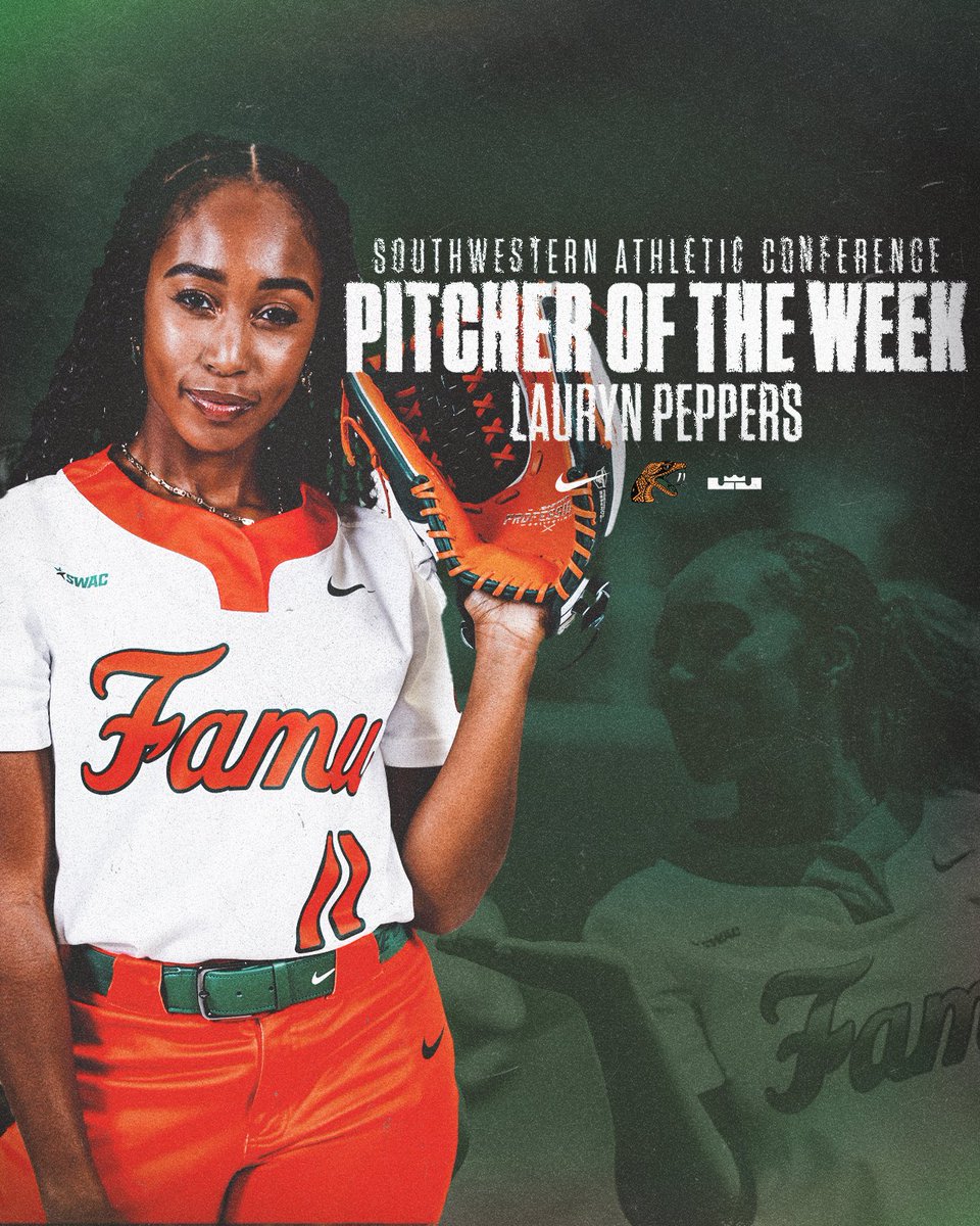🚨 𝗦𝗪𝗔𝗖 𝗛𝗢𝗡𝗢𝗥𝗦 🚨 Rattlers sweep SWAC Hitter and Pitcher of the Week in the final weekend of the season. 📰 bit.ly/4bg2MsT #FAMU | #FAMUly | #Rattlers | #FangsUp 🐍