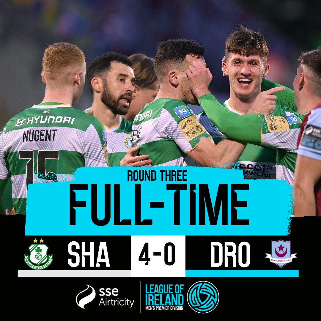 FT | SSE Airtricity Men's Premier Division

Shamrock Rovers will go into Friday's Dublin Derby on the back of a big win.

#LOITV | #SHADRO