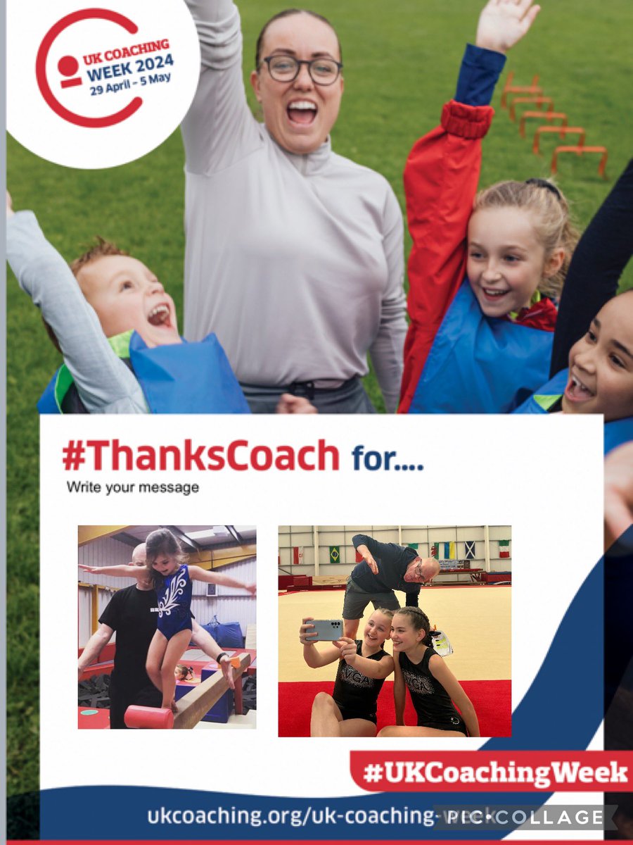#ThanksCoach to all who d the coaching staff at @VGAGymnastics who have been there for my girls. Big shout out to @LukeRjcarpenter who has been there since 2 years old, making it fun and now encouraging the girls to try new skills and pushing them to do their best @_UKCoaching