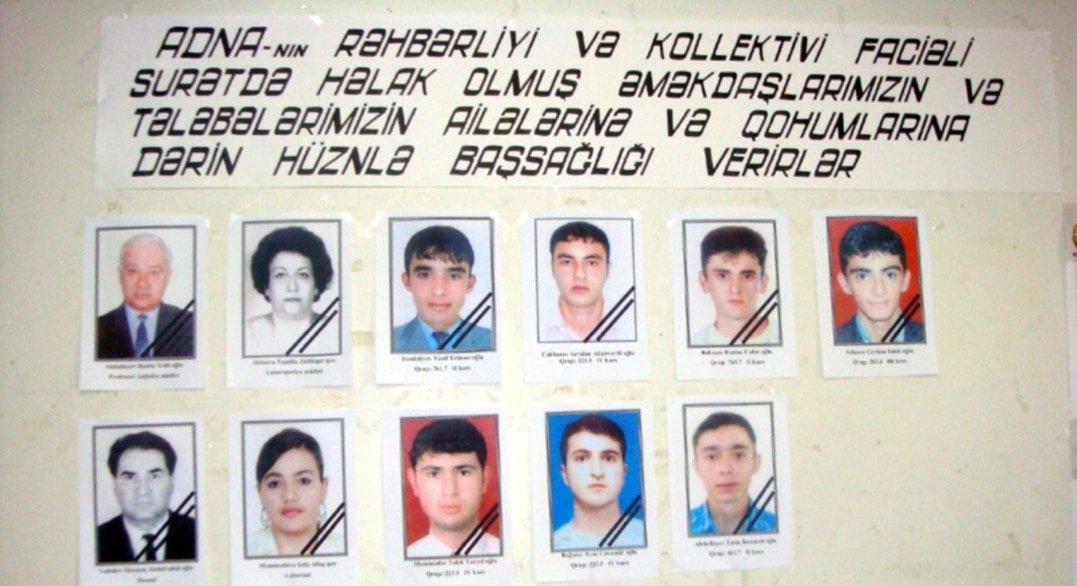 🇦🇿Bu gün Azərbaycan Dövlət Neft Akademiyasında (ADNA) törədilən terror aktının növbəti ildönümüdür.
Terror hadisəsindən 15 il ötür🥀
30.04.2009 09:30 #30Aprel #30April  #ADNA