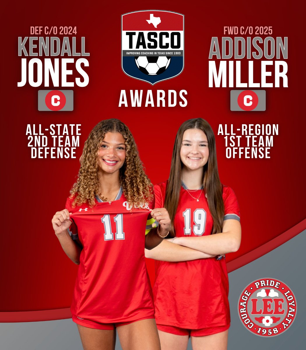 LEE Volunteers Soccer (@soccervols) on Twitter photo Congrats to our Captains <a href="/Kendall_jones11/">Kendall Jones</a> & <a href="/_addisonmiller/">Addison Miller</a> for their 2024 <a href="/tascosoccer/">TASCO</a> All-State/All-Region Awards! #GoVols Congrats to our Captains <a href="/Kendall_jones11/">Kendall Jones</a> & <a href="/_addisonmiller/">Addison Miller</a> for their 2024 <a href="/tascosoccer/">TASCO</a> All-State/All-Region Awards! #GoVols