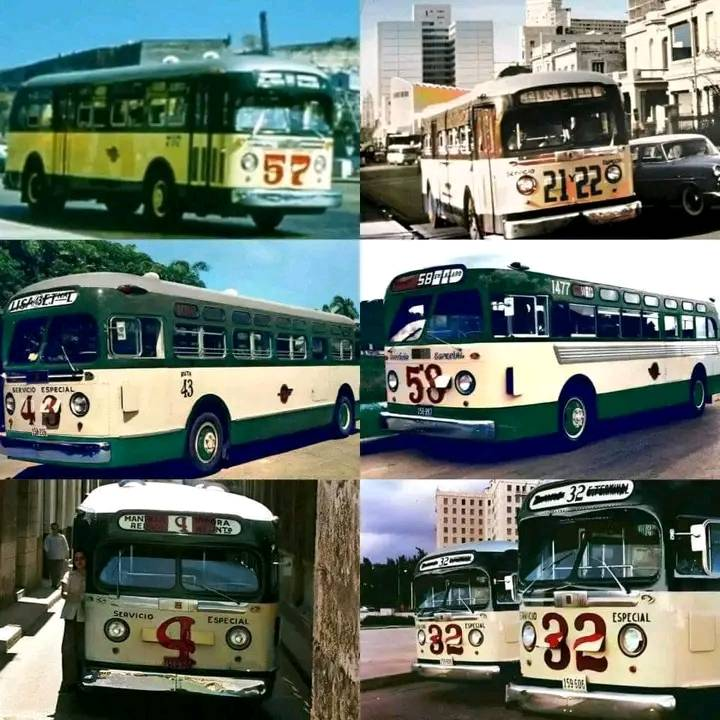 #EstampasDeMiCuba - Cuando los ómnibus GMC de la Cooperativa de Ómnibus Aliados (COA) movían a los pasajeros de La Habana. Con la llegada del castrismo, desapareció el transporte y la belleza de las calles.