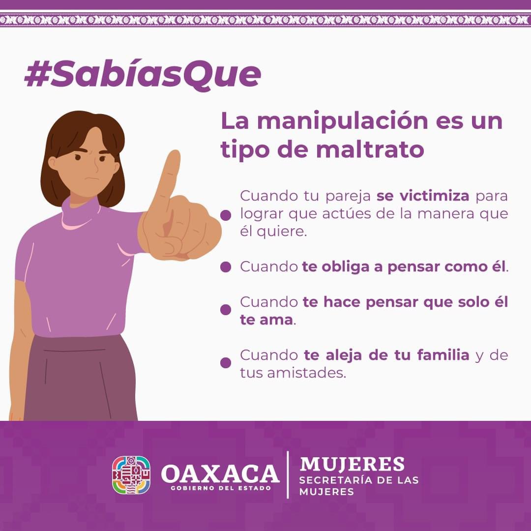 ¡Si te lastima con sus palabras y acciones, es violencia!  La violencia psicológica es la que tiene mayor prevalencia y tiene como consecuencia que  la mujer viva una pérdida de su dignidad, seguridad y confianza en sí misma y en las personas que la rodean.
#MujeresSinViolencia