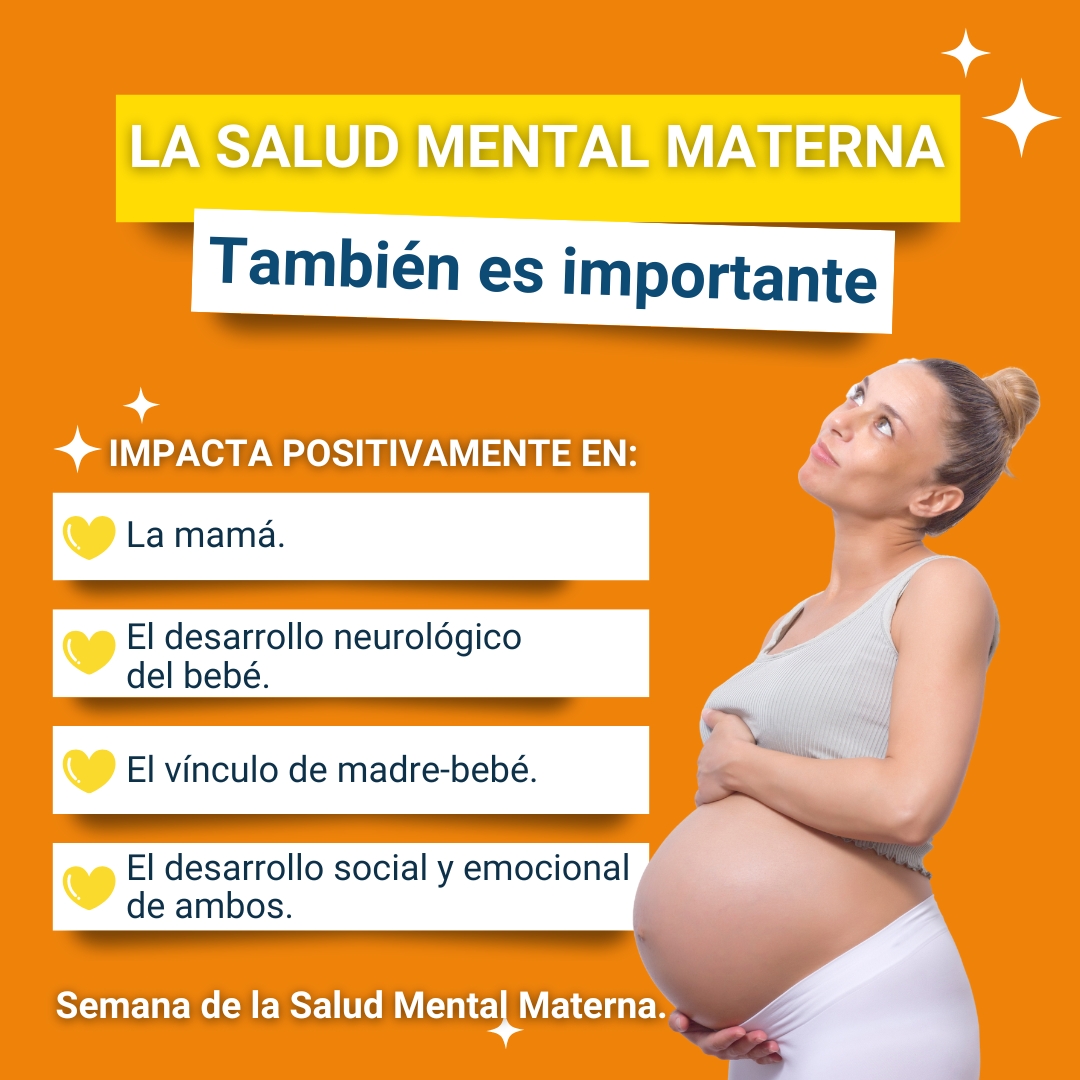 📣La #saludmentalmaterna también es importante:
La gestación y el postparto son periodos de especial vulnerabilidad para el desarrollo de cuadros de salud mental materna, que pueden impactar negativamente en la salud e interacción materno-infantil. 

#DerechosHumanos #SaludMental