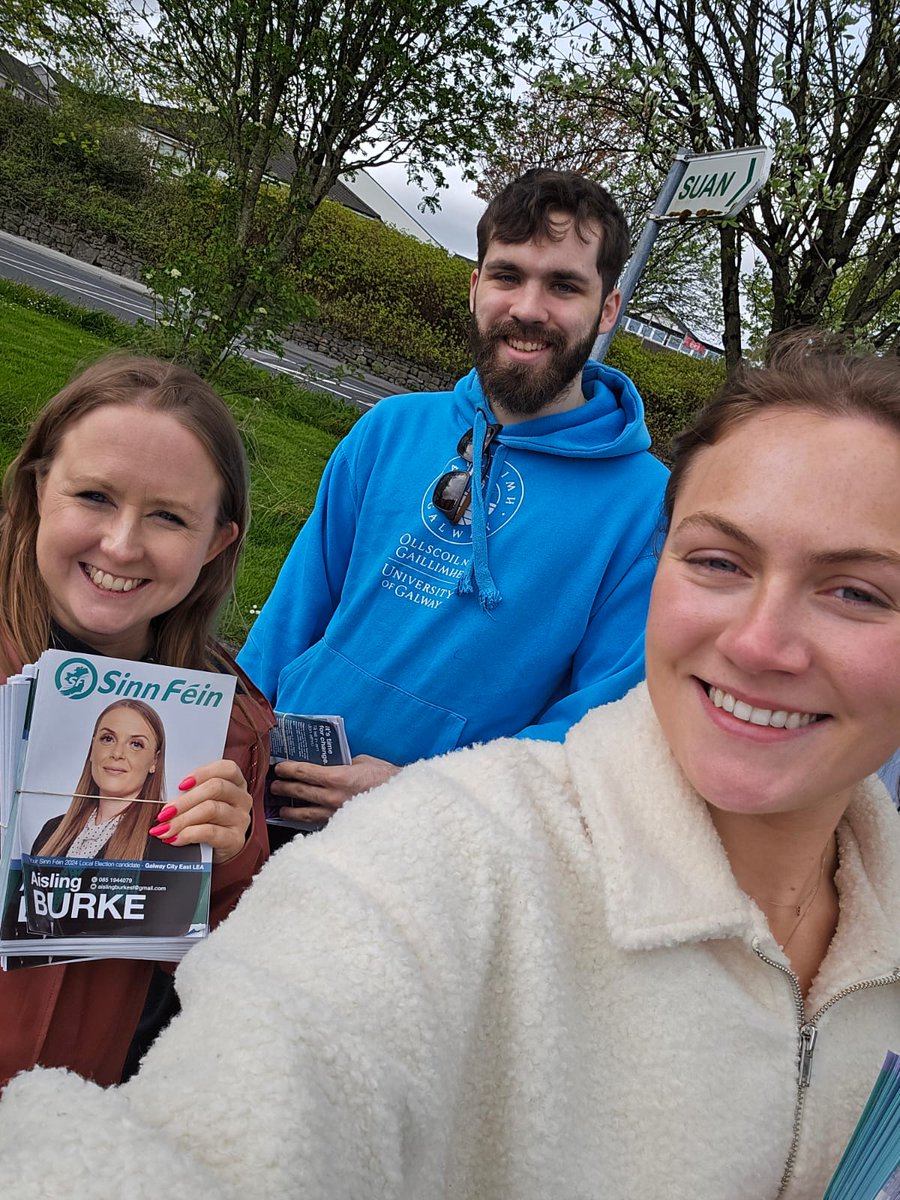 Out on doors for Cathal Ó Conchúir and Aisling Burke today 🙌🏻 39 days, who's counting? 🫣