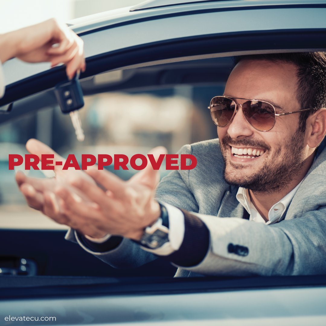 MONEY SMART TIP: Before shopping for a new vehicle, get pre-approved for a loan from us! This will provide you with a clear budget and negotiating power. #moneysmarttip #tip #newcar #autoloan #preapproved