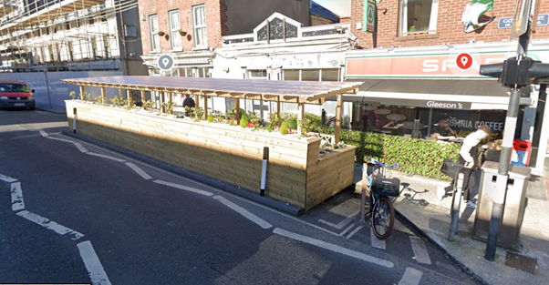 'Shane Gleeson and his family run five Spar stores in the city. He believes traffic plans...have “completely ignored” businesses' - Shane Gleeson gave up the parking spaces right outside his shop for a council-funded parklet. The perfect spot to have your cake and eat it. 7/9