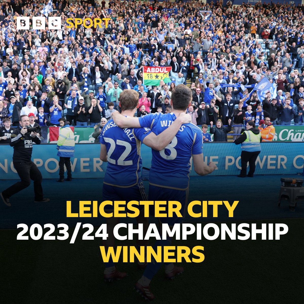 𝐓𝐇𝐄 𝐓𝐈𝐓𝐋𝐄 𝐑𝐀𝐂𝐄 𝐈𝐒 𝐎𝐕𝐄𝐑!!!! 🦊

Leicester City are 2023/24 Championship winners 🏆

The Foxes are promoted back to the Premier League as Champions 📊

#LCFC