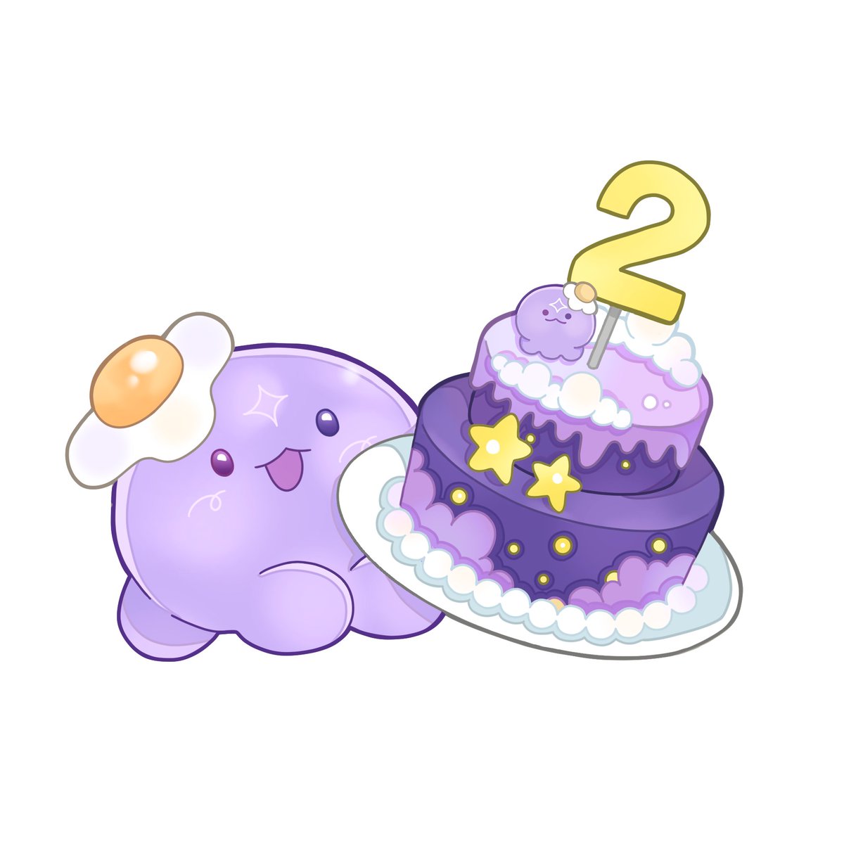 HAPPY BIRTHDAY STARGAZERS🌌💜 ⟡ Birthday cake ⟡ Birthday cake with Stargazer #VioletAtelier #VioletAssets 🔗 : drive.google.com/drive/folders/…