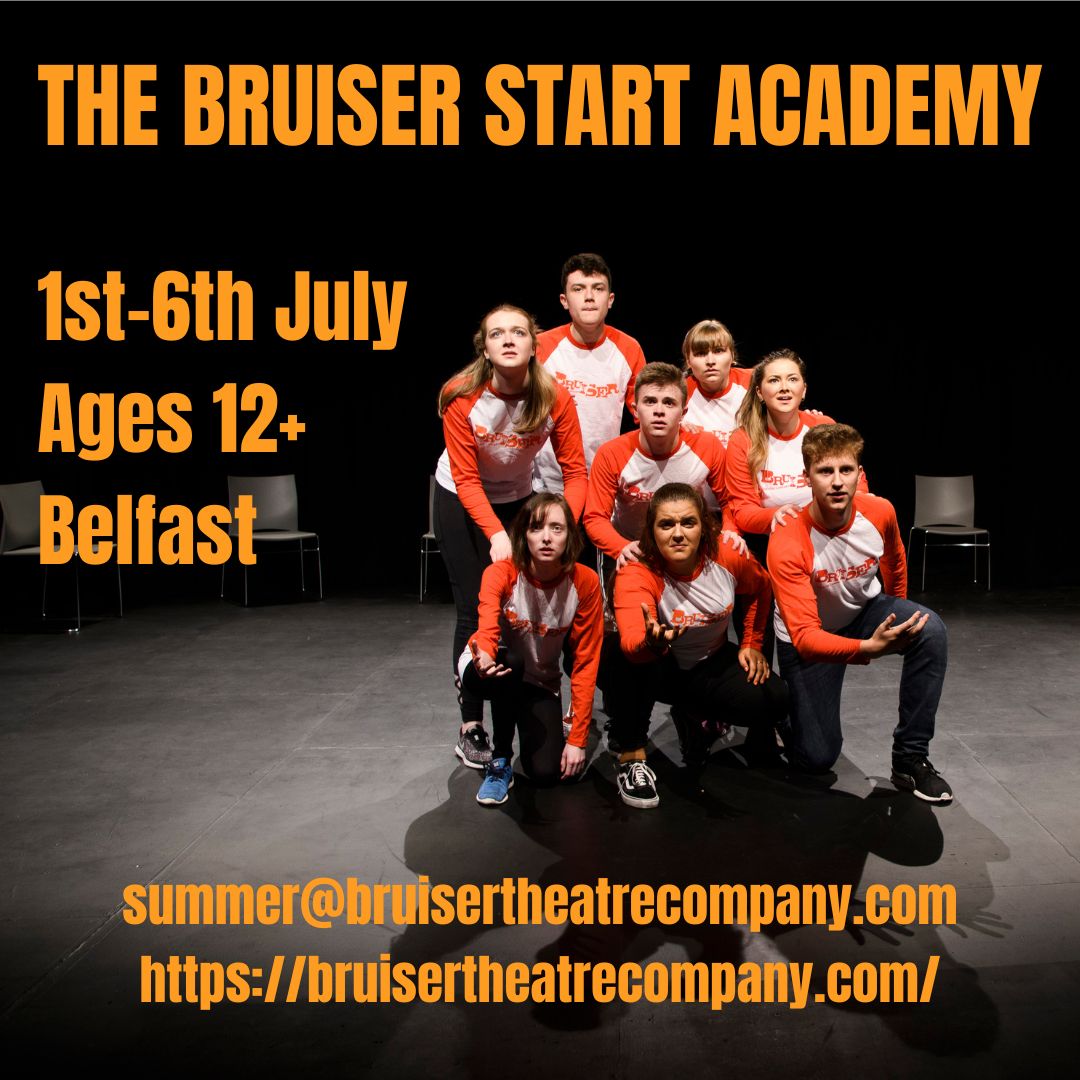 Applications for the 2024 START Academy are open! This entry-level course is designed for young people who love the idea of performing, but may not have had the chance to be on stage before. For more information visit buff.ly/3ufKAjr #Bruiser #Belfast #theatre