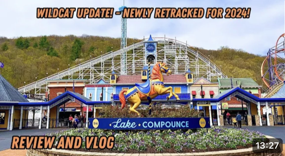 Is this 2023? Coaster 365 videos on consecutive days?! 🤯 Why not!! 😊Here is my full review of the newly retracked Wildcat at Lake Compounce, along with a vlog from around the park! youtu.be/w61dXKtmpoI?si…