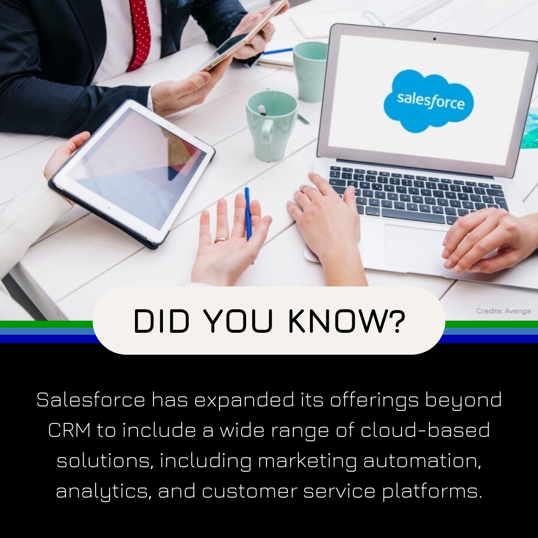 From marketing automation to analytics and customer service platforms, Salesforce provides a comprehensive suite of cloud-based solutions. 

#salesforceconsulting #salesforcesupport #businessgrowth #salesforcevalue #business #businesstransformation