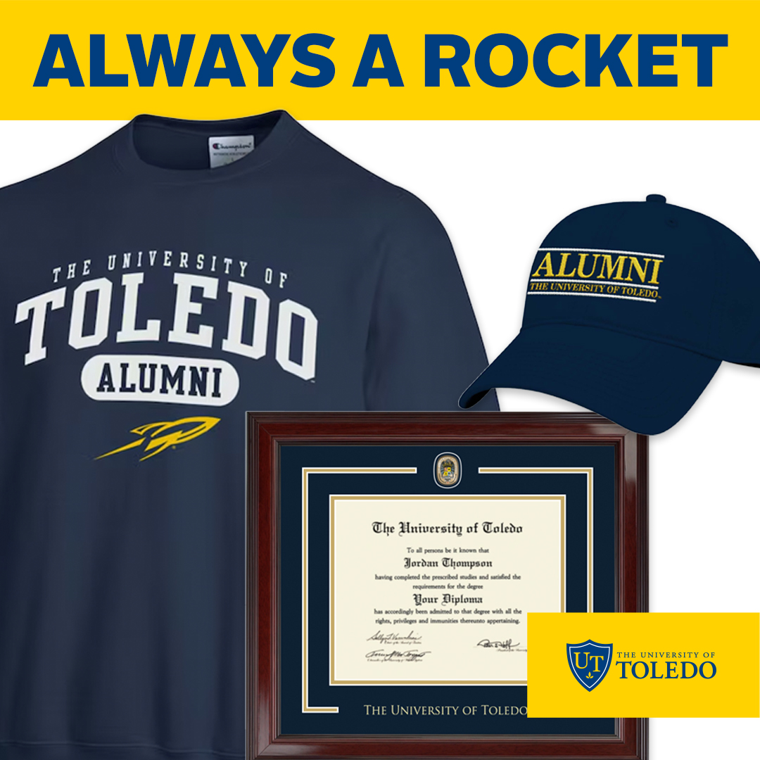 Celebrating the Rocket Grad in your life this weekend? Find the perfect gift to help them join the Toledo Alumni 🎓 utoledo.spirit.bncollege.com