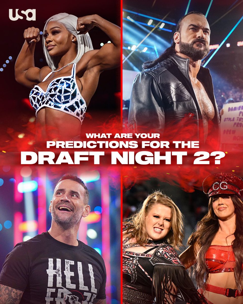 The #WWEDraft is just getting started! Who should be drafted for Night 2? #WWERaw