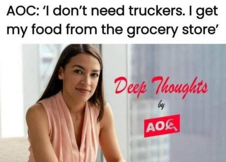 Deep thoughts from AOC... 🤡😂