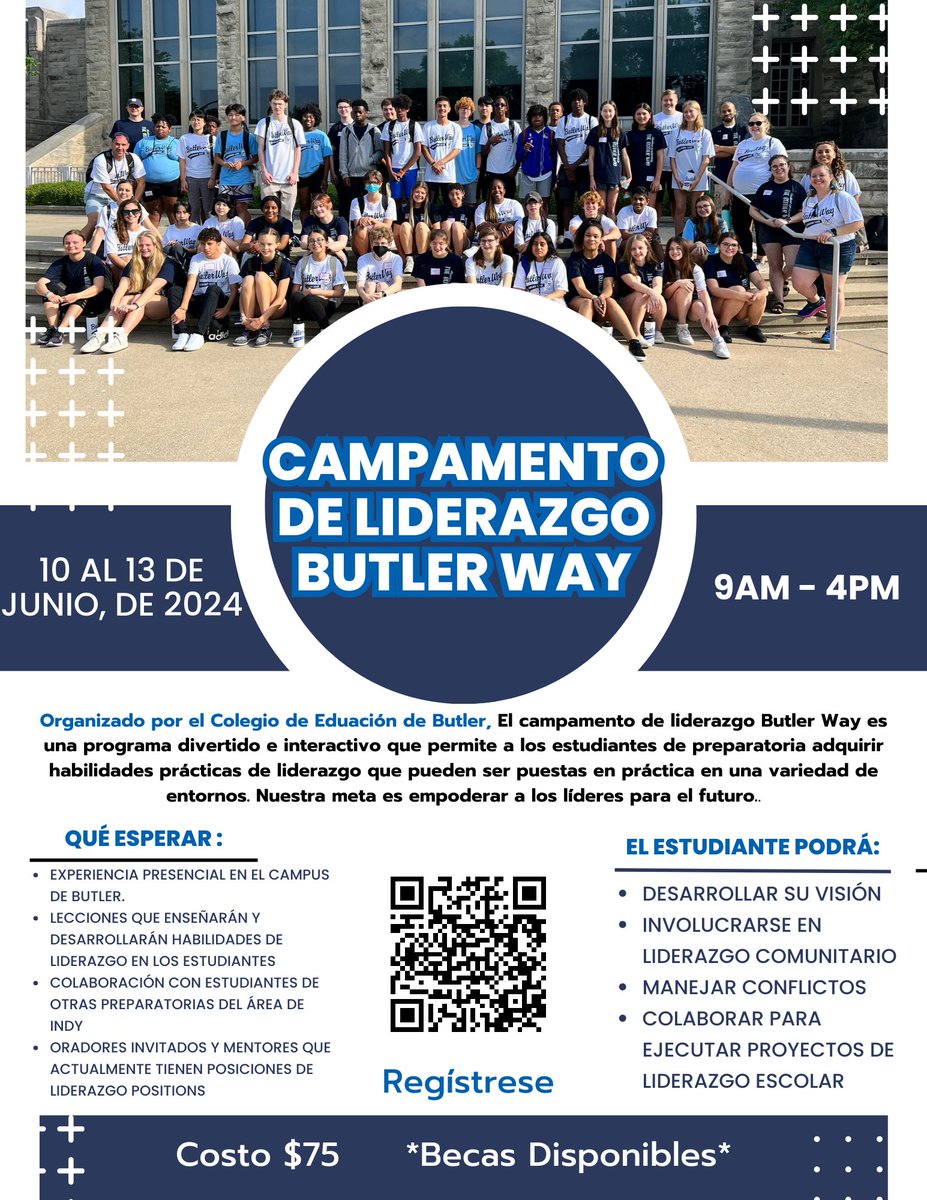 We are looking for incoming freshmen and current 9th-12th graders to spend a week with us to build their leadership skills. Scholarships are available for our camp. We hope to see many students spend the week with us this June.