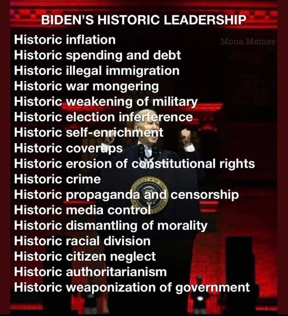 Biden’s historic leadership has:
