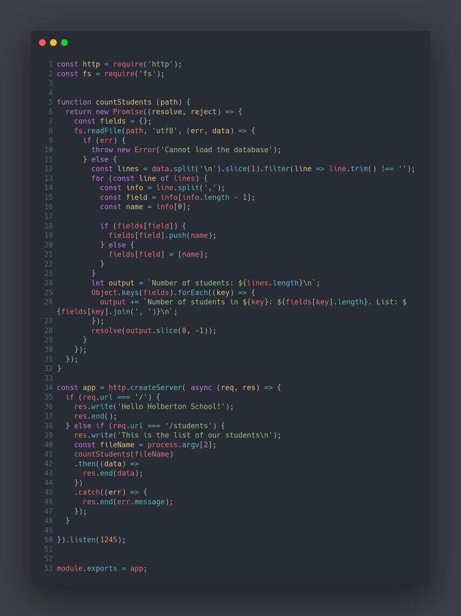 Day #47, shifting focus to projects at @alx_african, I delved into Node.js basics, exploring command-line arguments and setting up a simple HTTP server and It wouldn't be a party without a few bugs along the way 🪲🪲🪲🪲
#ALX_SE 
#100daysofALXSE
#DoHardThings