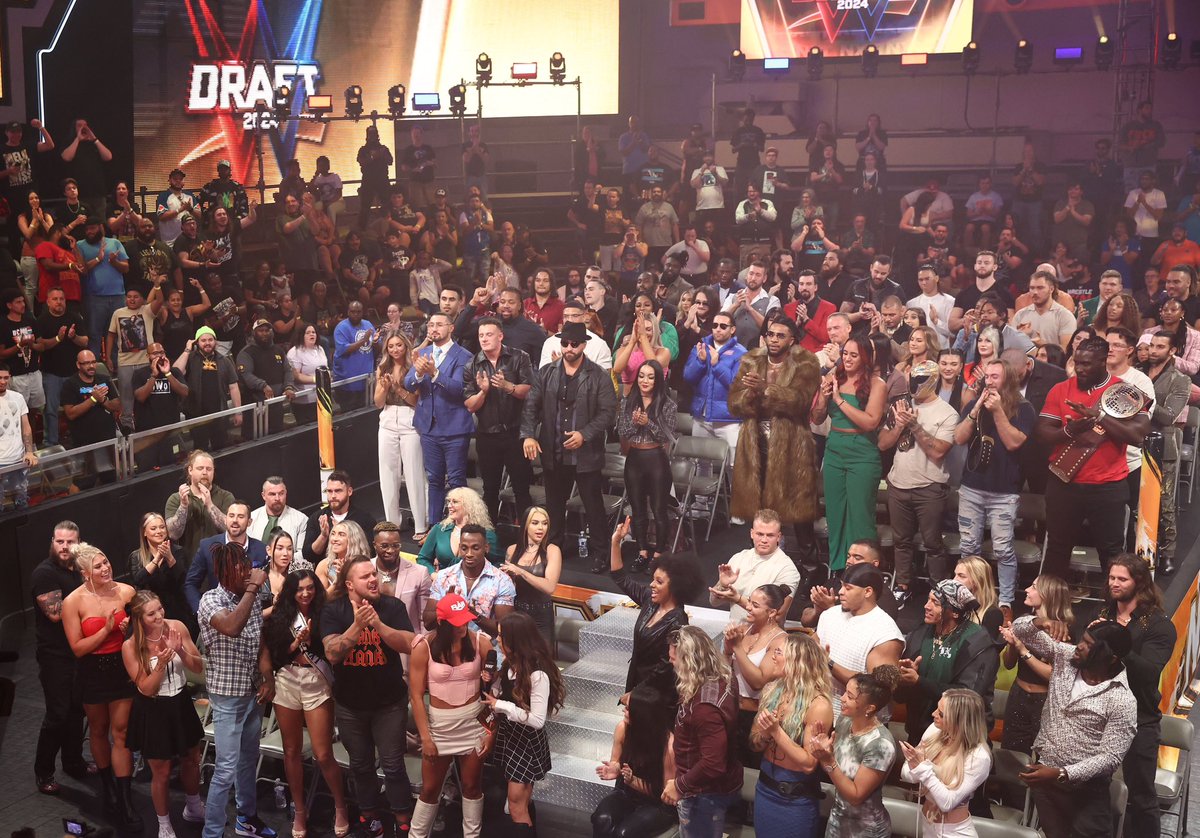 Draft night two!!!! Who’s watching??? #WWEDraft
