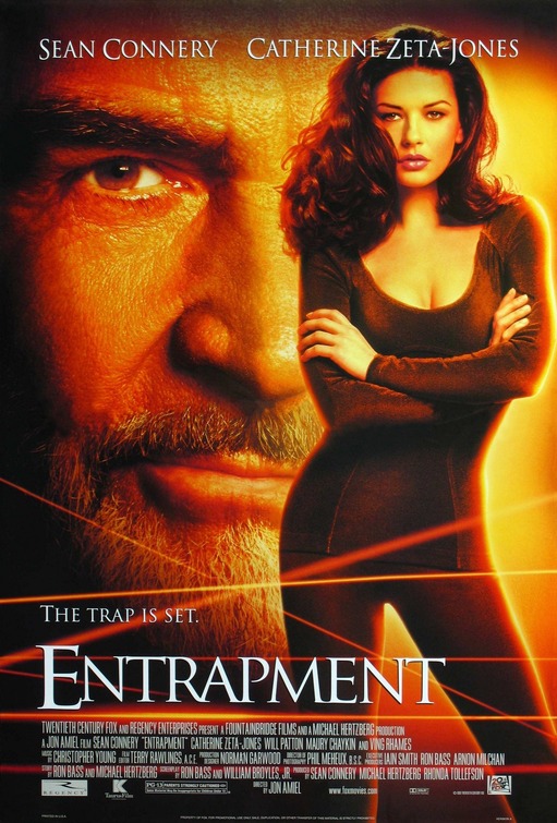 #SeanConnery and #CatherineZetaJones got into a twisty heist 25 years ago when #Entrapment opened on April 30th, 1999 #WillPatton #VingRhames #MauryChaykin #JonAmiel #HeistMovies #PetronasTwinTowers #90sMovies