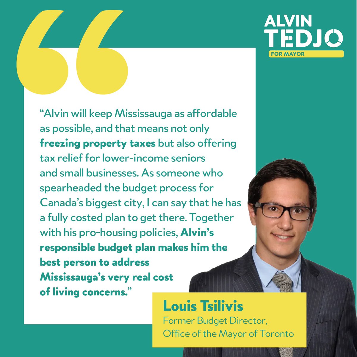 Some say it’s impossible to freeze property taxes in #Mississauga 🤔 We have run the numbers and this plan freezes property taxes, builds our city and delivers better service🏗️ Louis Tsilivis has drafted budgets for #Toronto and agrees that we can get it done👏👏👏