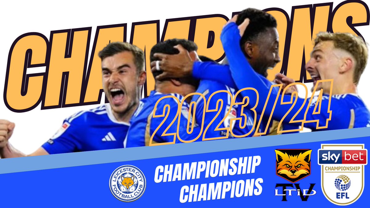 PRESTON 0-3 LEICESTER CITY
LEICESTER CITY ARE CHAMPIONSHIP CHAMPIONS 
#Champions  #PNELEI #LCFC #championship #Leicester #Leicestercity #leicestercityfc #efl #leicestercitylive #leicestercityaovivo #foxes @lcfc @leicester @leicestercity @leicestercityfc