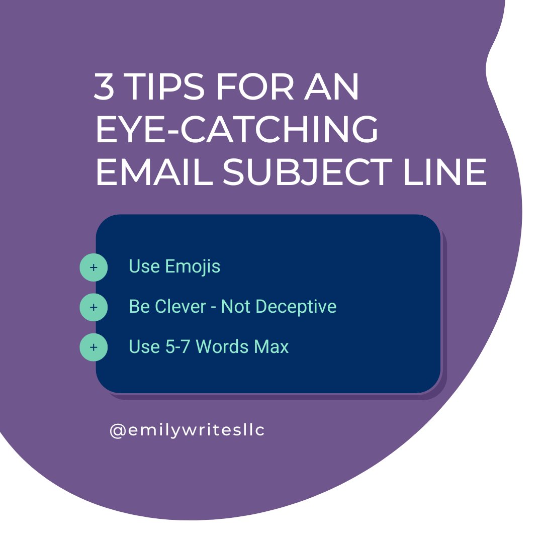 EmilyWritesLLC's tweet image. Need more eyes on your marketing emails? If you&apos;re not getting at least a 40% open rate, your subject line could use some work!

Here are some tried-and-true ideas to help you get those clicks: view.flodesk.com/pages/618d98f6…

#emailmarketing #emailsubjectline #subjectlineideas