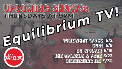 👀 Check out Equilibrium TV's May broadcast schedule and tune in Thursday, May 16!

#broadcast #livemusic #dcwolves #dcwolveslive #equilibriumtv #newenglandmusic #newenglandrock #newenglandband #ctband #ctrock #ctmusic #rock #hardrock #altrock #alternative #alternativerock