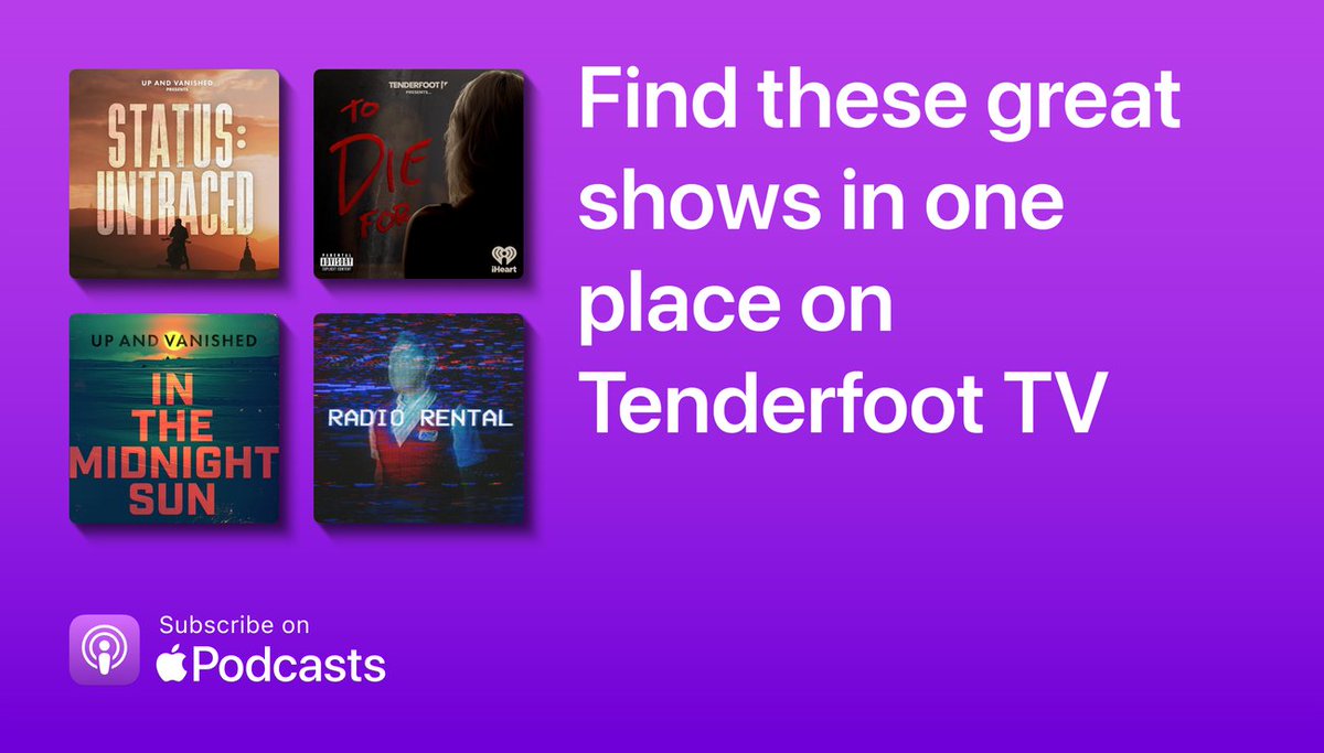 Are you looking for a new podcast? 👀 Search Tenderfoot TV on @applepodcasts to listen to our latest hits.