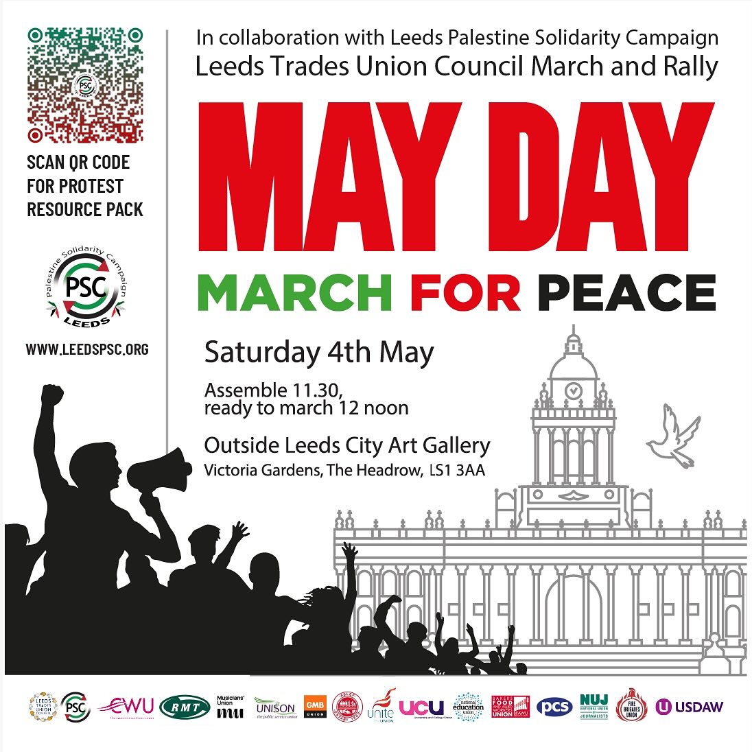 This Saturday, we join @leedstuc for their 134th May Day March!