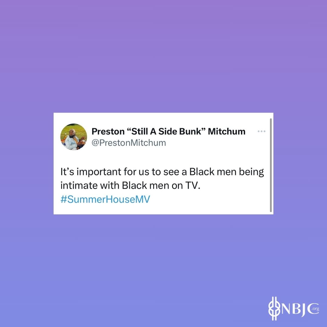 Black queer men deserve more than one story! #BlackQueerAndSeen celebrates our journeys in all forms!  Summer House OR deep dives? We love it all!  Thanks, @PrestonMitchum, for showing us the way! 💜#BlackJoy