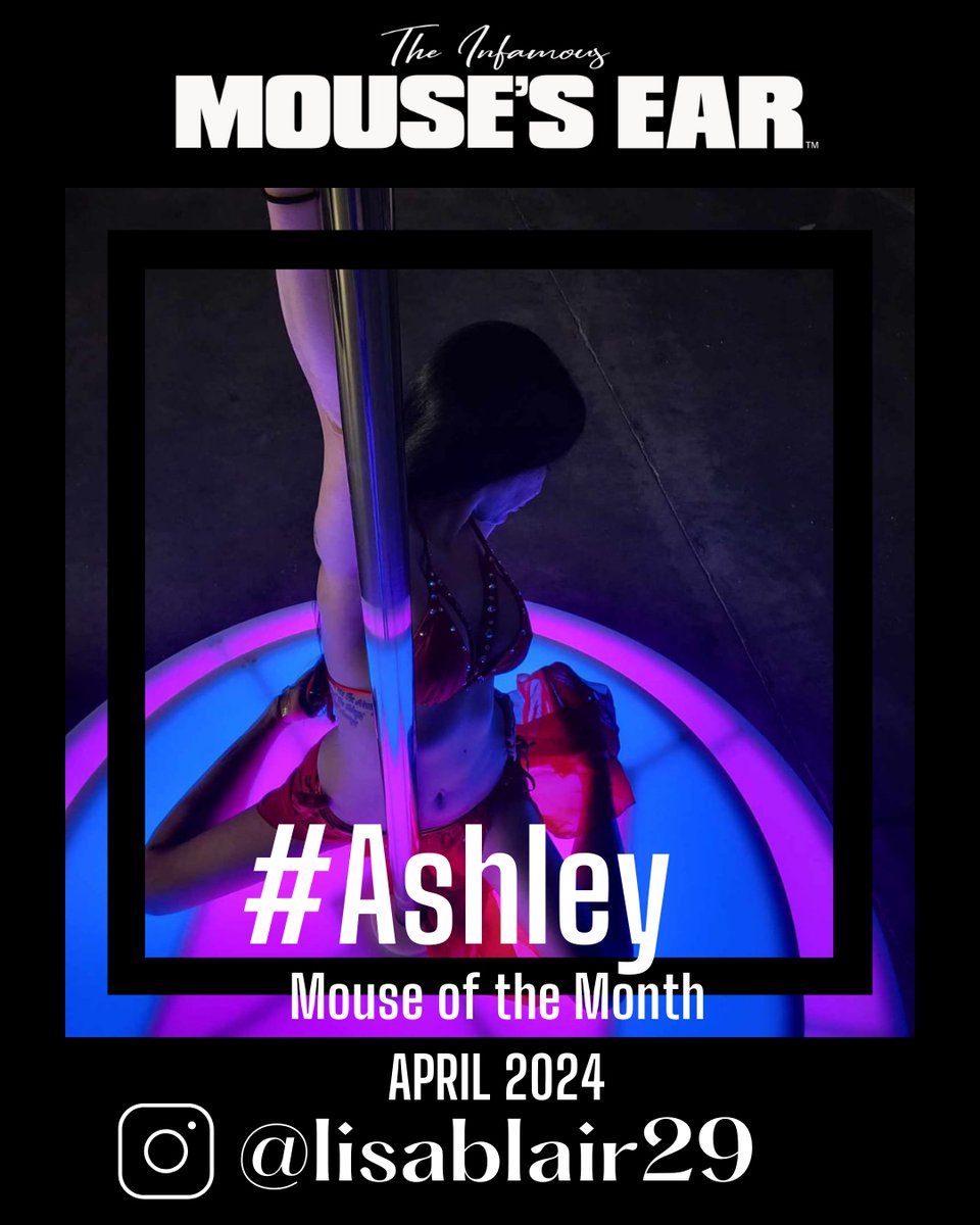 Say hello to our Mouse of the Month: Ashley! 
Her favorite color is blue and she's a #Pisces!
She loves #RedBull & Jager. 

#mouseofthemonth #mousesear #tricities #johnsoncity