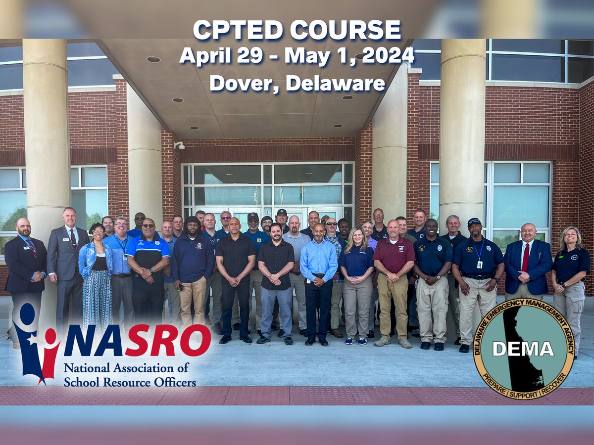 NASRO Instructors Joey Melvin and Rob Reyngoudt teaching the CPTED Course in Dover, Delaware.