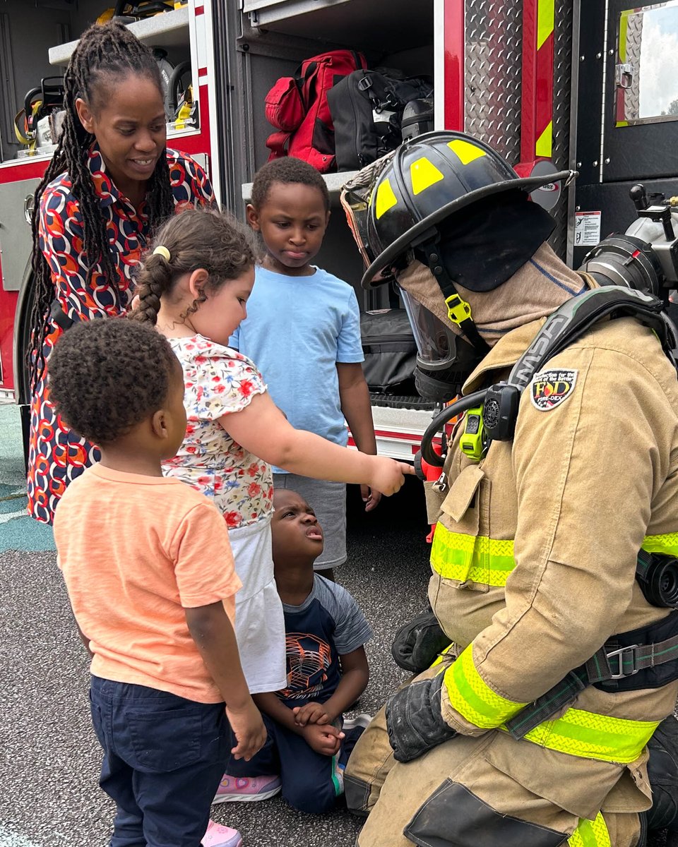 Cobb Fire Station 27 attended Careers on Wheels at the South Cobb Early Learning Center in Mableton. #cobbfire #station27 #careersonwheels #southcobbearlylearning