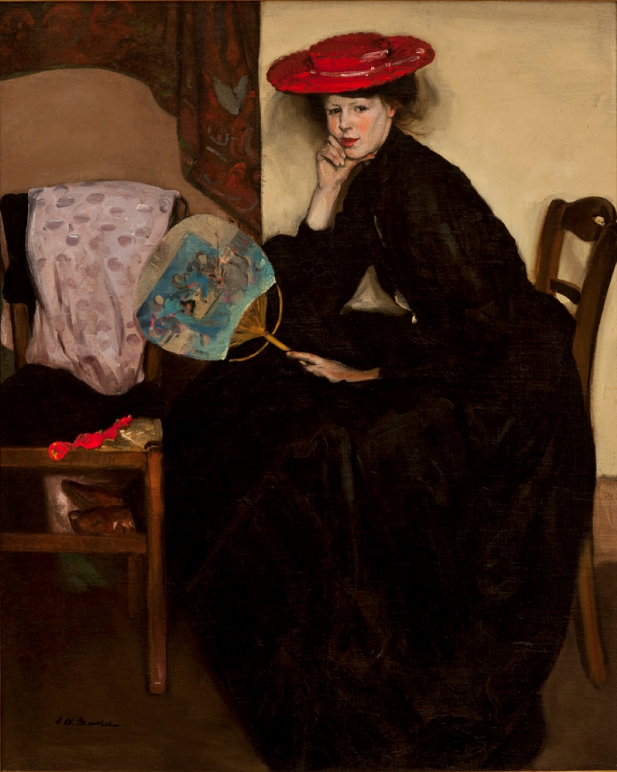 Alfred Maurer
(American, 1868-1932)
#modernist #painter #canvasart 
#oilpainting #art #portrait #woman