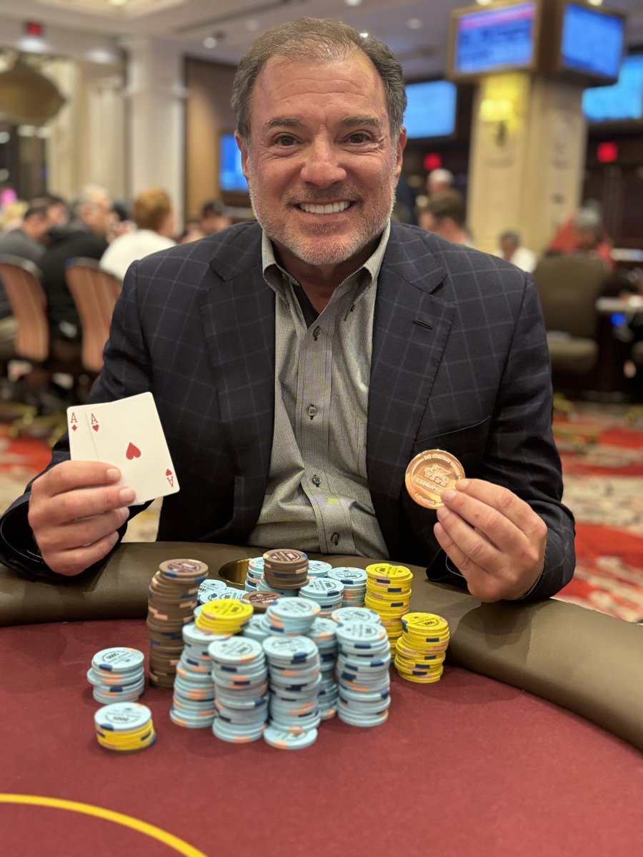 Congratulations to Steven Spunt (@SteveSpunt) of Coto De Caza, CA who was the winner via heads-up chop in our DeepStack Extravaganza Event #50 $400 NLH EpicStack $20,000 guarantee on 4.28.24 Steven takes home the DeepStack Extravaganza bronze coin and $5,941